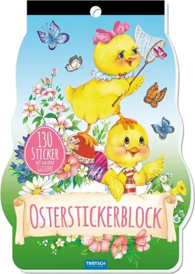 Produktbild von Trötsch Osterstickerblock 15 x 25 cm, 8 Seiten