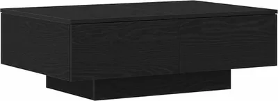 Image de Table basse Chêne noir 90 x 60 x 31 cm Bois d'ingénierie