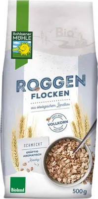 Produktbild von Bohlsener Mühle Roggenflocken -- 500g