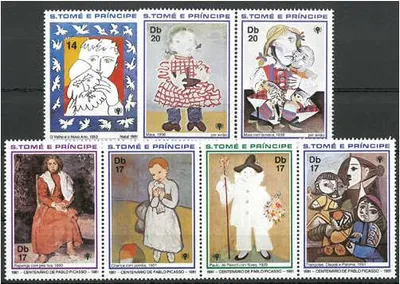 Produktbild von Sao Tomé und Principe Nr. 714-720 A ** postfrisch "Picasso-Gemälde"