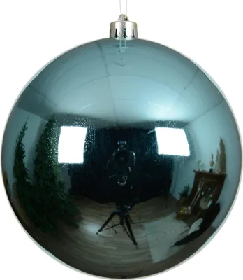 Produktbild von Weihnachtskugeln Kunststoff 20cm 1 Stück - Folkloreblau