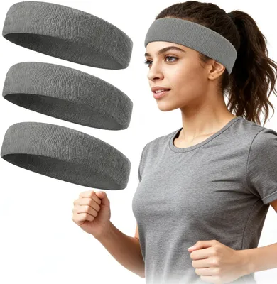 Imagen del producto de Diadema deportiva de tejido absorbente, talla única, ideal para deportes y actividades físicas