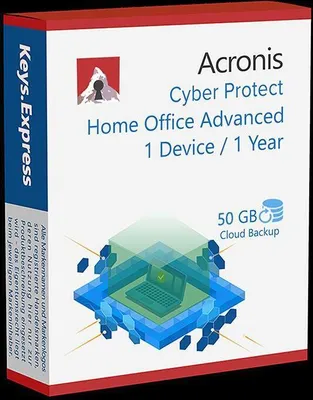 Produktbild von Acronis Cyber Protect Home Office Advanced, 1 Lizenz(en), Box