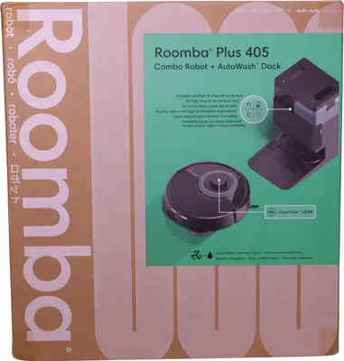 Produktbild von iRobot Roomba 405 Combo Plus, Beutellos, Schwarz, Rund, Staubbeutel, Ladend, Purification, 2 l