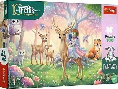 Immagine prodotto di Puzzle "100 animali della foresta magica" TREFL