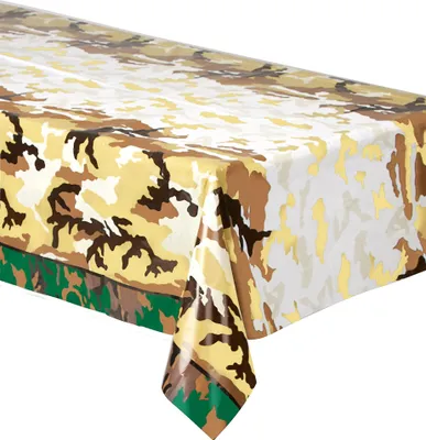 Produktbild von Plastiktischdecke Militär Camouflage 137 x 213 cm - Einheitsgröße