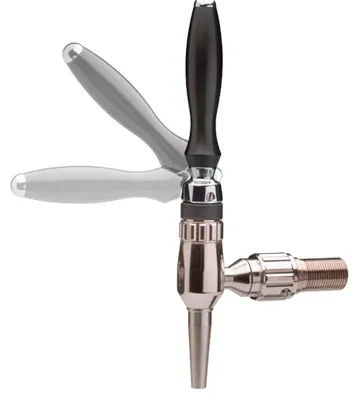 Immagine prodotto di Rubinetto birra - Nordic, in acciaio satinato con albero compensatore inox 5/8", lunghezza filettatura: 35 mm