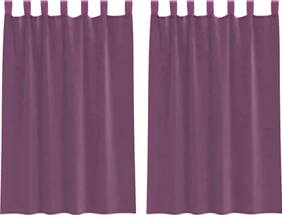 Obrázok produktu pre vidaXL Voálové závesy s pútkami 2 ks. Fialové 140x175 cm