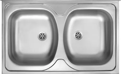 Obrázok produktu pre 2-bowl steel sink - overlay