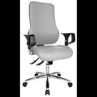 Produktbild von Topstar Bürostuhl Sitness 55, SD69X L53 Stoff grau, Gestell chrom