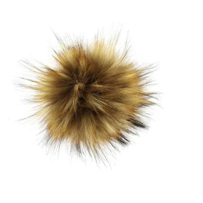 Produktbild von Pro Lana Kunstfell Pompon 12-14cm mit Druckknopf 103 fox