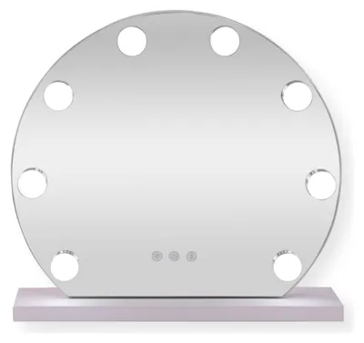 Immagine prodotto di SensaHome Hollywood specchio con illuminazione - 3 posizioni - 2700 K/4500 K/6400 K - specchio per il trucco - luce regolabile - 40 cm - bianco