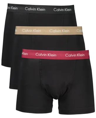 Image de Boxers pour homme : lot de 3 en noir et autres couleurs, avec taille élastiquée