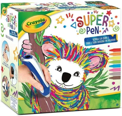 Immagine prodotto di Crayola Super Pen Koala, Ragazzo/Ragazza, Set da colorare, Con pastelli a cera inclusi