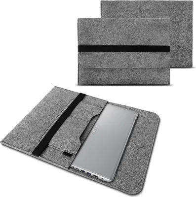 Produktbild von Schutzhülle Acer Chromebook 14 Laptop Tasche Hülle Filz Sleeve Notebook CoverFarben:Grau