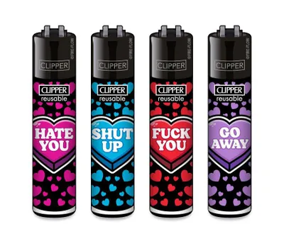 Produktbild von Clipper Feuerzeuge 4er Set Kiss me #3