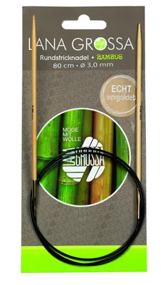 Produktbild von Lana Grossa Rundstricknadel Bambus 60/10.0