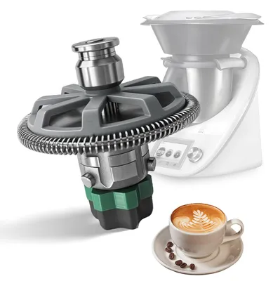 Melkopschuimer für Thermomix TM5 TM6, Edelstahl, 58x69 mm