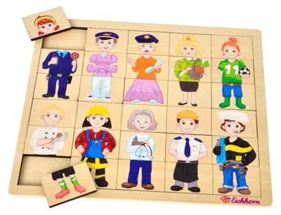Produktbild von Eichhorn Einlegepuzzle, Mix und Match