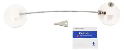 Immagine prodotto di Design combinato con serratura per frigorifero, robusto congelatore multifunzionale in ABS e metallo per porta finestra dell'armadio FQ3 Bianco