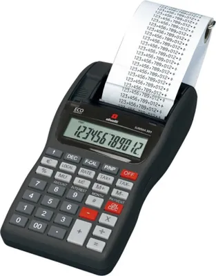 Immagine prodotto di Olivetti Summa 301 Calcolatrice stampante 12 cifre LCD nero per ufficio