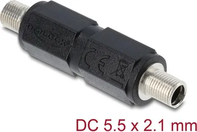 Immagine prodotto di Adattatore a spina cava DELOCK da presa a presa DC 5,5 x 2,1 mm