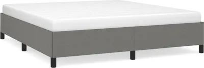 Produktbild von vidaXL Bettgestell ohne Matratze Dunkelgrau 180x200 cm Stoff