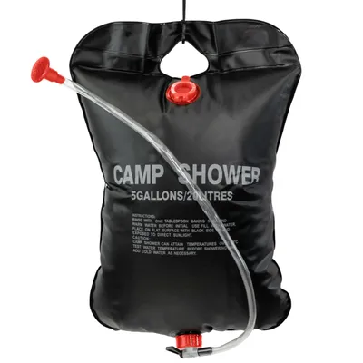 Obrázok produktu pre Prenosná kempingová sprcha 20L – skladací vak na vodu so sprchou, solárna outdoor sprcha