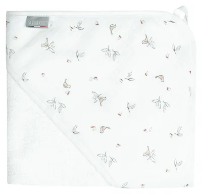 Image de Cape de bain Melody - 100 x 100 cm - Blanc | par SEVIRA KIDS