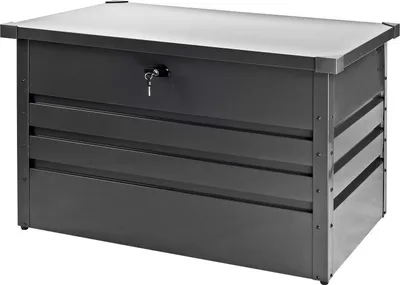 Produktbild von Garten Metall Gerätebox Aufbewahrungsbox Auflagenbox Box 270 l anthrazit