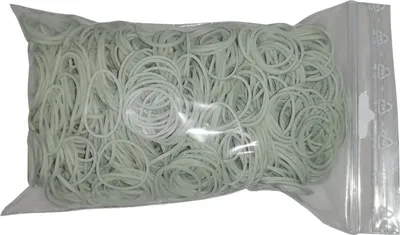 Produktbild von 100 g Gummiringe weiß 20 mm Ø 1,2 x 1,2 mm breit