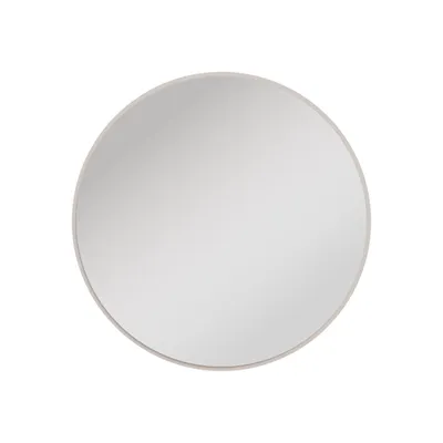 Produktbild von Spiegel OVARO I Durchmesser 110 cm – Runder Wandspiegel für Wohnzimmer, Flur, Schlafzimmer und Badezimmer – Beige