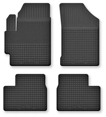 Image de Tapis de sol en caoutchouc pour Fiat Sedici 2006-2014 (hayon) – 4 pièces, noirs, semi-universel, adapté