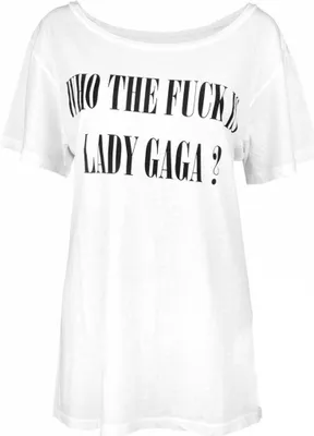 Produktbild von Blood Is The New Black - "Lady Gaga?" T-Shirt für Damen NS7318 (Einheitsgröße) (Weiß)