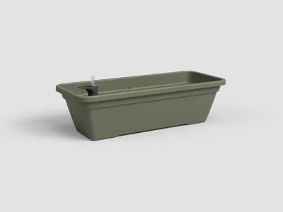 Obrázek produktu pro Artevasi Truhlík VENEZIA, samozavlažovací, 80 cm, plast, zelená