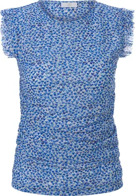 Produktbild von RIANI ärmelloses Shirt mit verspieltem Herzdessin, Rüschen und figurbetontem Schnitt