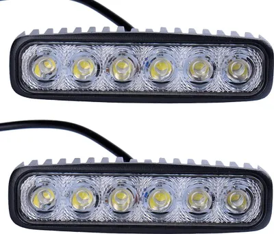 Immagine prodotto di Greenmigo 2X 18W LED Faro da lavoro fuoristrada, proiettore, riflettore, faro da lavoro 1600LM, nero, alluminio pressofuso, IP67