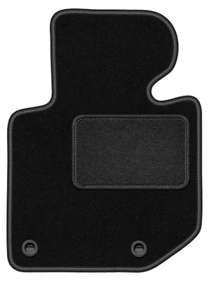Productafbeelding van Velours bestuurdersmat voor BMW 3 E36 1991-2000 (coupé/sedan/stationwagen) – zwart, op maat – Wielganizator LUX