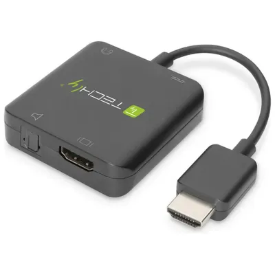 Zdjęcie produktu dla Techly IDATA HDMI-VGA8, Męska, Żeńska, 2160p, 300 MHz, Czarny, 0 - 70 °C