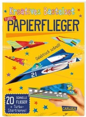 Produktbild von Bastelset für Kinder: Kreatives Bastelset: Turbo-Papierflieger