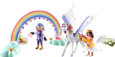 Produktbild von PLAYMOBIL Princess Magic 71361 Himmlischer Pegasus mit Regenbogen
