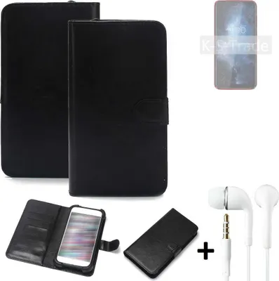 Produktbild von K-S-Trade Wallet Case Handyhülle kompatibel mit BQ Mobile BQ-6061L Slim Schutzhülle Flip cover Flipstyle Tasche Hülle Flipcover Slim Bumper schwarz