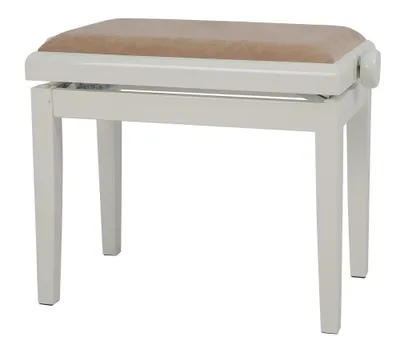 Image de Banquette de piano GEWA Deluxe ivoire brillant revêtement beige