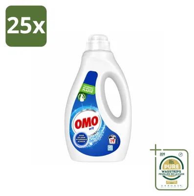 Produktbild von 25 x OMO Flüssigwaschmittel für weiße Wäsche - 950 ml - Vorratspackung - 25 Stücke