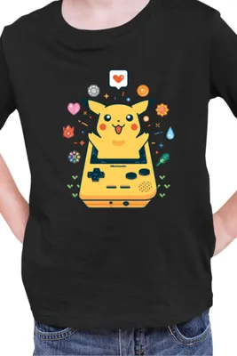 Produktbild von Kinder T-Shirt Japan Manga Anime Comics Pokemon 037, / Schwarz