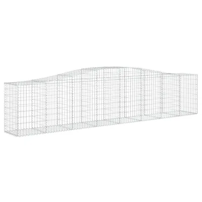 Immagine prodotto di vidaXL Gabbione con arco alto 400x50x80/100 cm Ferro zincato