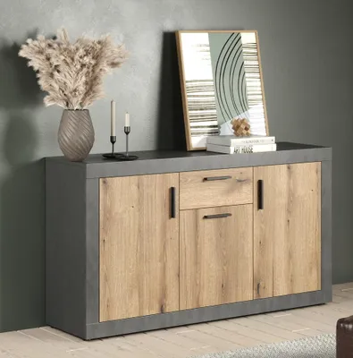Produktbild von Salvada WO:Ko.+Fr.-Blenden Matera Melamin,Fr.Evoke Oak Nachbildung,Sideboard
