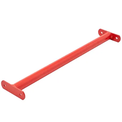 Image de TRIBECCO® Barre fixe barre de gymnastique barre de gymnastique barre en métal (60 cm, rouge)