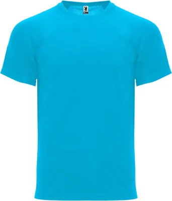 Produktbild von Roly CA6401 | Herren Monaco T-Shirt, schnelltrocknend, atmungsaktiv - Farbe: Turquoise 12 - Größe: XL