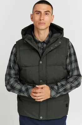 Produktbild von !Solid SDCollin Herren Weste Steppweste Outdoor Weste mit Kapuze und Steppungen Robuste Polyester-Qualität Regular Fit